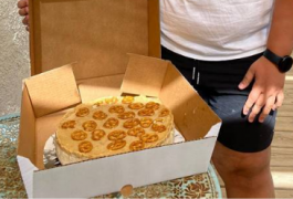 עוגת גבינה עם בייגלה קרמל מלוח – הזוכה במקום הראשון רון רותם מעין יהב